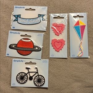 Simplicity Colorful Iron-On Patch Collection Appliqué